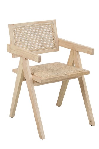 Fauteuil hevea rotin naturel - hevea,