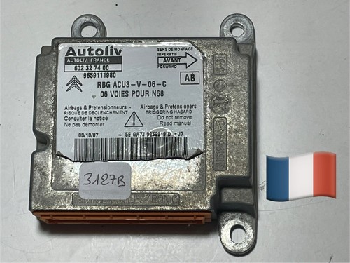 9659111980 calculateur airbag - 9659111980,