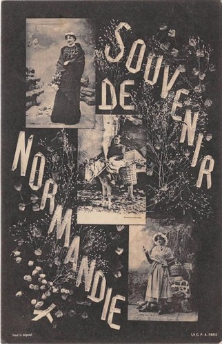 Cpa souvenir normandie - souvenir,