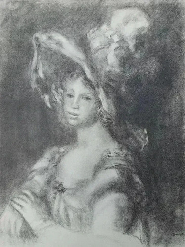 Auguste renoir elégante au - :,