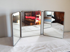 ANCIEN Grand MIROIR TRIPTYQUE