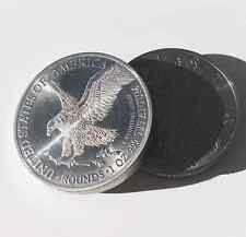 TITANIUM  EAGLE LIBERTY  " SILVER COIN MOTIF "  1 oz -  999  - Titanium Bullion