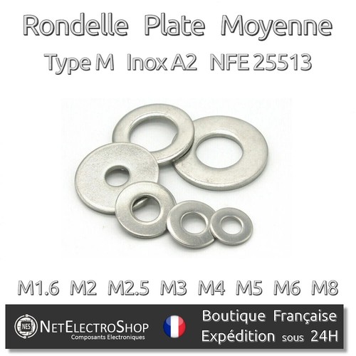 Rondelle moyenne inox a2 - moyenne,