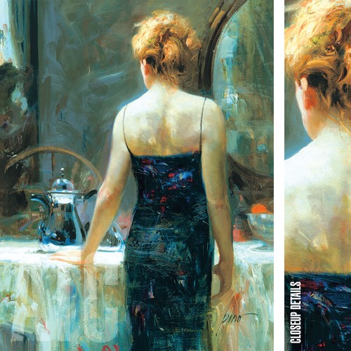 28w x36h late night - night, by