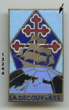 Insigne marine , frégate La  DECOUVERTE 