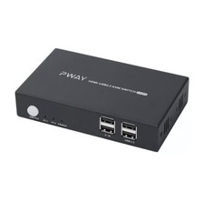 Pway PW-S7201H HDMI KVM Switch 4K Resolution 2 IN 1 OUT HDMI+ KVM SWITCH