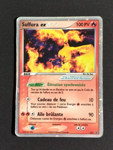 Cartes pokemon sulfura 031 - pokemon, ex