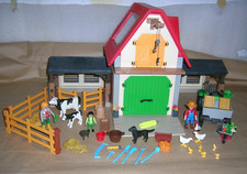 LOT FIGURINE ACCESSOIRE PLAYMOBIL PERSONNAGE FERME ANIMAUX TRACTEUR