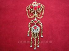 Broche "Néo Classique" Rouge