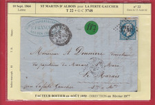 n° 22 Napoléon III  1866   St - Martin  d ' Albois  le Marais  La Ferte Gaucher