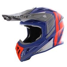 Moteur de casque Airoh Aviator Ace 2 MX - bleu céruléen brillant gris orange