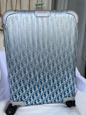 Dior X Rimowa 4-Wheel Cabin Suitcase Aluminum Dior Oblique