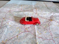 PEUGEOT 202 Cabriolet rouge Ancienne RECORD 1/43 en résine