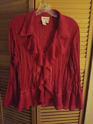 Coldwater creek red nylon lace - creek,