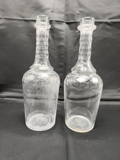 Lot De 2 Carafes En Cristal