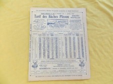 Bâches PLISSON - St Ouen - dépliant publicitaire - 1929