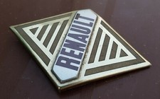 ECUSSON Alu DORÉ Sigle Insigne Monogramme de Calandre Renault 4 4L R3 R4 GH