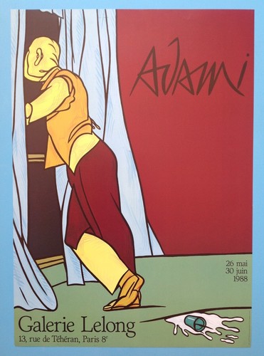 Valerio adami affiche - adami, (1935)