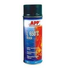 1 bombe de peinture haute température noir en aérosol 650°