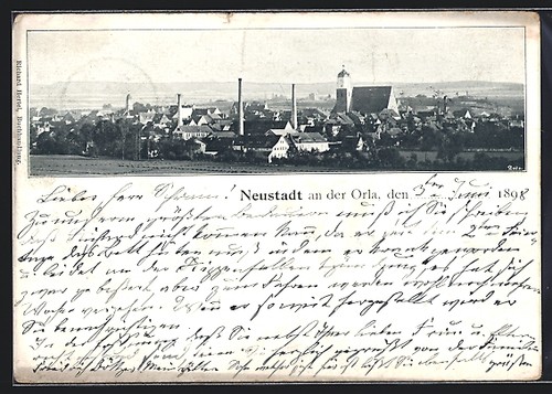 Carte postale neustadt - postale, an