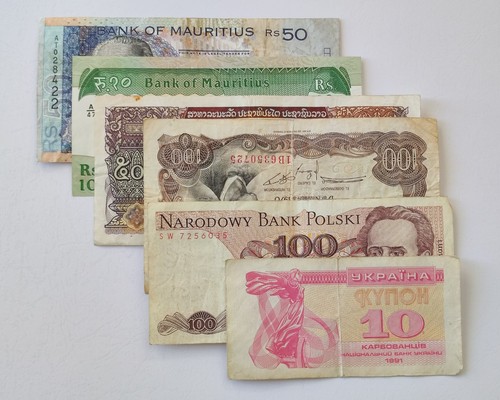 Lot billets monde - lot, 6