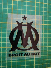 Patch Flocage Logo OM Marseille Étoile Couleur Noir Maillot / Vêtement / T-shirt