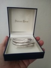 Bracelet En Argent 925 Véritable Tête De Minerve Oxyde De Zirconiums Serpent...