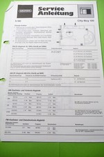 Manuel De Service Pour Grundig City Boy 100, ORIGINAL !
