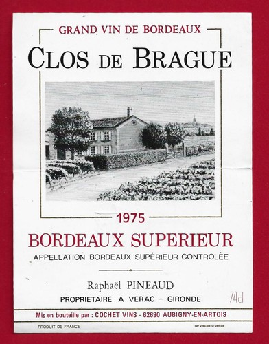Etiquette label bordeaux - etiquette,
