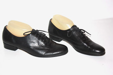 HEYRAUD Derbies Lacets Femme Tout Cuir Petits Talons T 39.5 TTBE