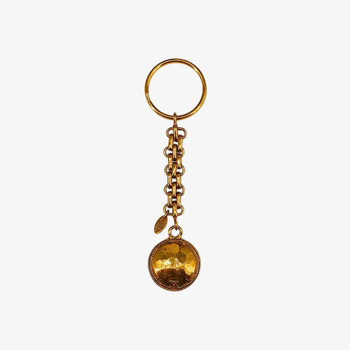 Chanel gold key ring - key,