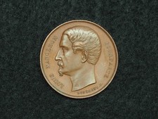 MEDAILLE CU. 26mm MONTAGNY NAPOLÉON LE GRAND - LOUIS NAPOLÉON BONAPARTE