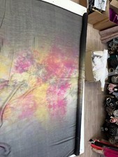 Mousseline de Soie Satin Haute Couture tye and dye