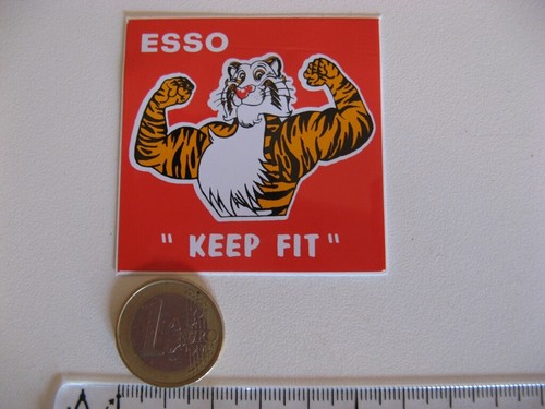 Autocollant essence esso tigre - esso,