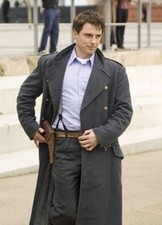 Capitaine Jack Harkness Gris Laine Tissu Fashion Caban
