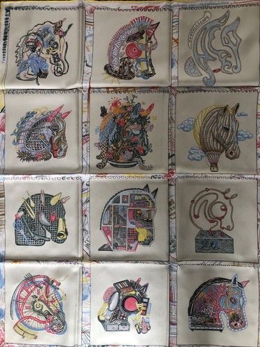 Foulard carré hermès soie - carré,