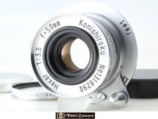Rare[Presque comme neuf] Objectif Konica Konishiroku Hexar 50 mm f3,5 Leica L...