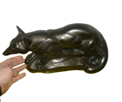 Sculpture renard céramique - sculpture,