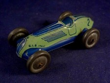 Ancien jouet petite voiture tôle Bugatti penny toy G.L.B. ITALY années 1920 N°2