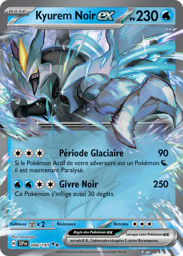 Carte pokémon kyurem noir - kyurem, noir-ex