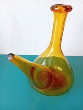 Ancien Porron en verre  soufflé Catalogne Sud