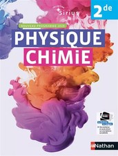 Physique-Chimie Sirius 2de -