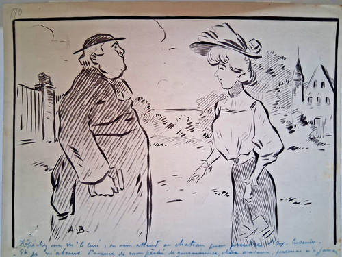 Dessin publicitaire pour