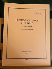 A. Desenclos Prélude cadence et finale saxophone piano partition éditions Leduc