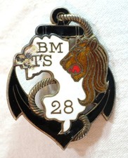 Insigne 28° BMTS  28° Bataillon Marche Tirailleurs Sénégalais BOU25PAR013
