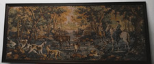 Tapisserie Murale Encadrée Scène de Chasse Vintage 179x74 ( Réf : Hang  )