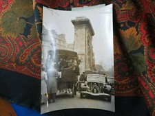 ancienne photo argentique tacot automobile  1ere voiture a vapeur paris st denis