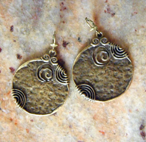 Boucles oreilles gros disque - boucles,