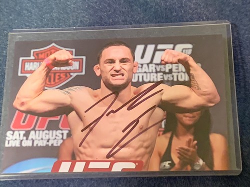 Frankie edgar autographed 4x6 - frankie,