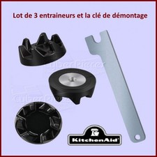 Lot de 3 entraineurs et la clé de démontage Kitchenaid